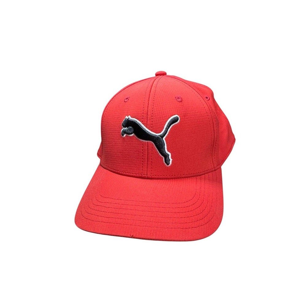 Puma Red Medium Hat Stretch Fit Comfortable Cap Size Medium Unisex